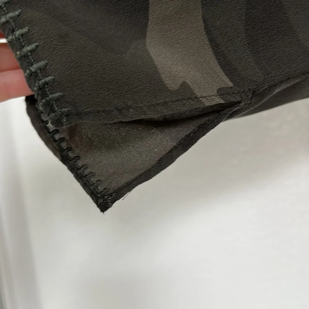 Johnny Was Silk Camo Blouse - Picture 5 of 9